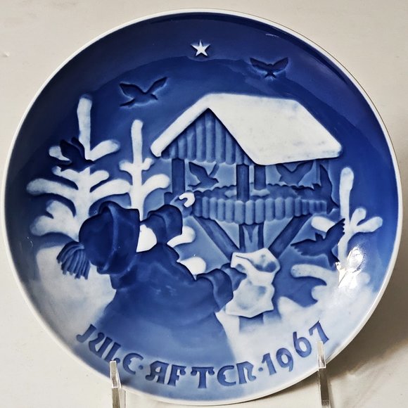 Rare Limited Edition 1967 Bing & Grondahl Annual Jule Aften Porcelain Plate - Picture 1 of 3